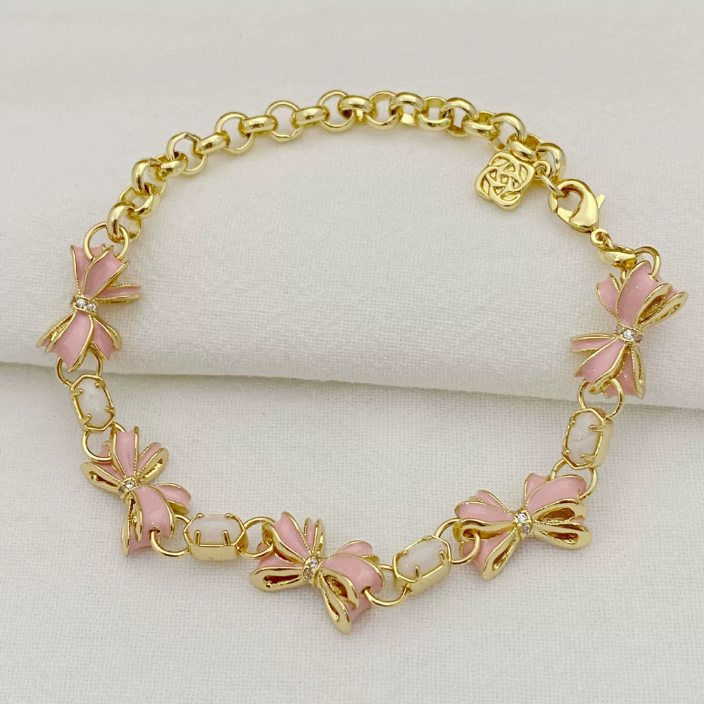 Kendra Scott Inlay Patchwork Metal Bow Bracelet